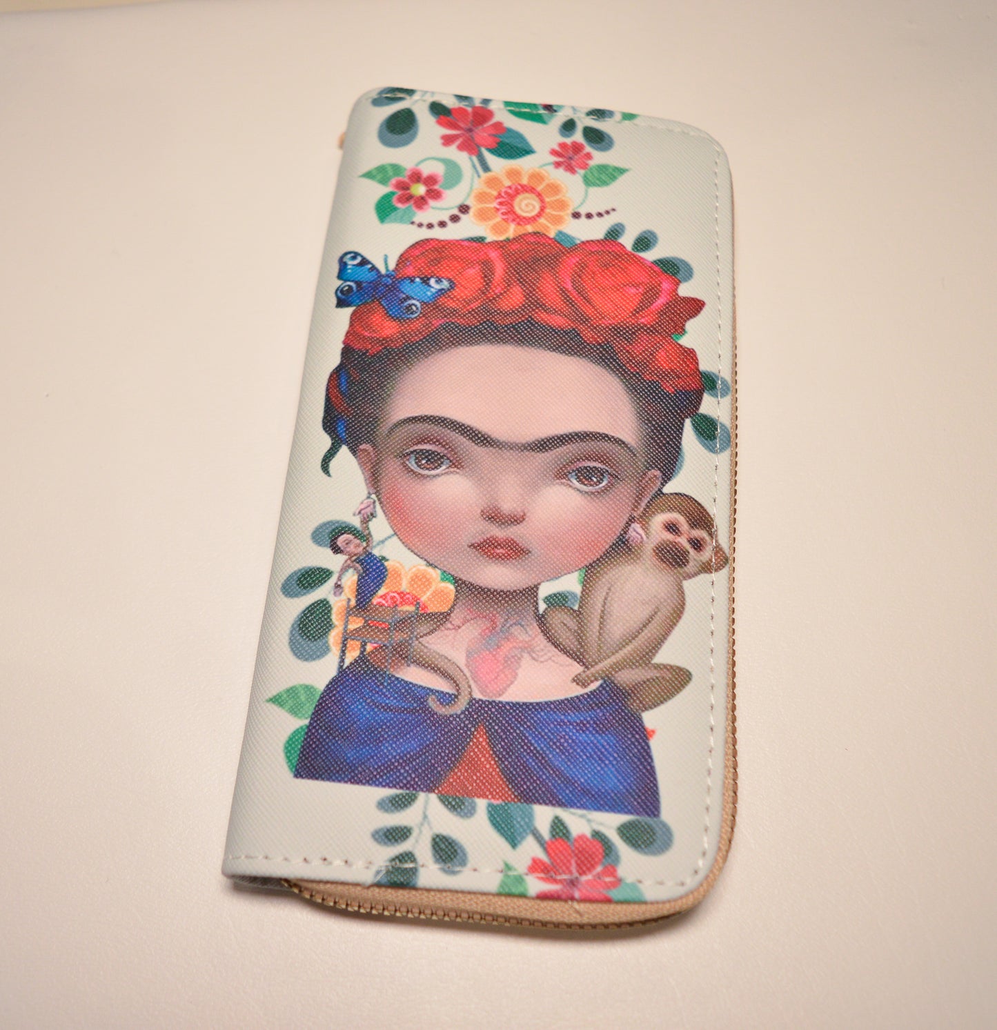 Firda kahlo wallet 8 inches by 4 inches